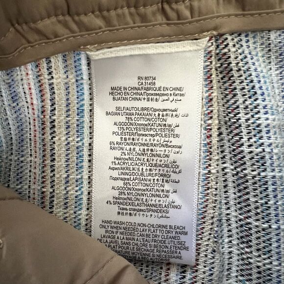 NWT BCBGMaxazria Blue Multi Renee Striped Belted High Waist Paper Bag Shorts S - Picture 6 of 8